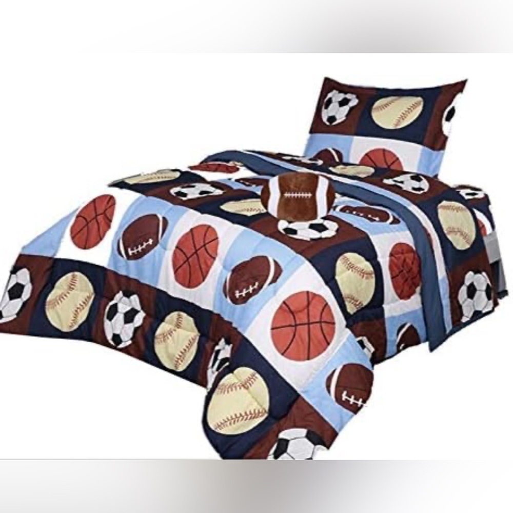 NEW- Golden Linens Comforter 3 Piece Set Comforter/Pillow Sham/Decorative Pillow